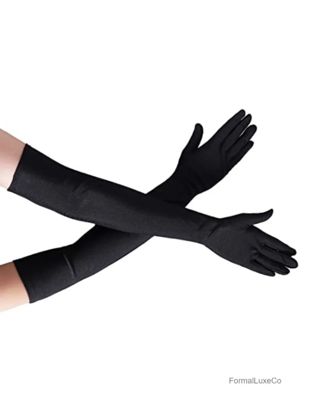21 Inch Satin Opera Gloves Women Costume Elbow Length 1920s Party
